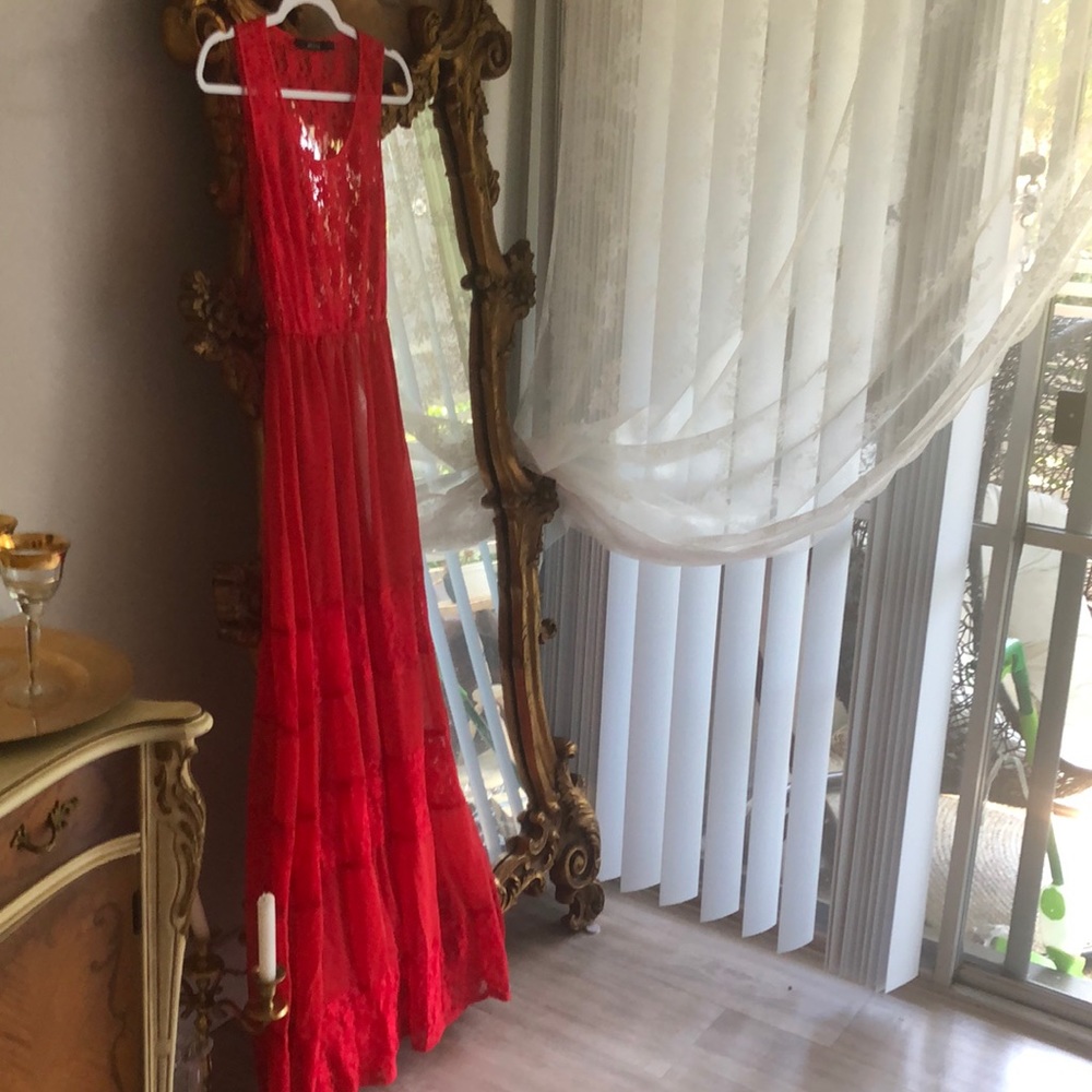 Grecian maxi dress